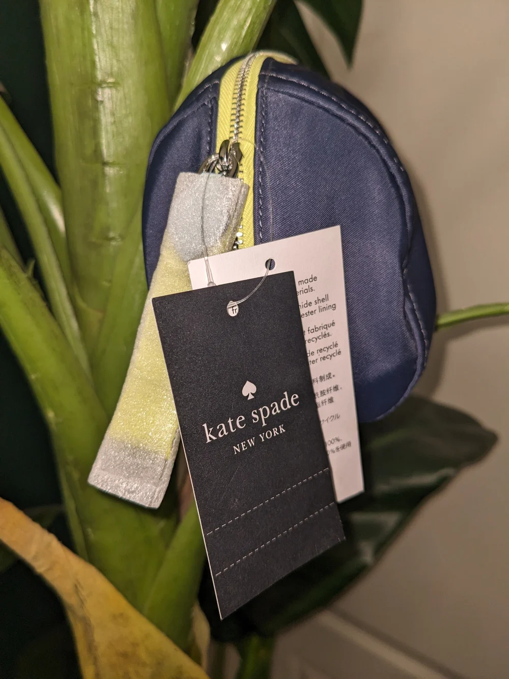 Kate ♠️ Spade Chelsea Colorblock New York Navy Medium Cosmetic Pouch